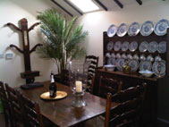 The dining room